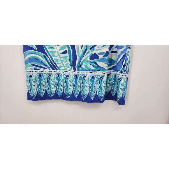 LILLY PULITZER UPF 50+ Sophie Ruffle‎ Dress Long Sleeve Shift Dress Blue XS - Picture 7 of 9